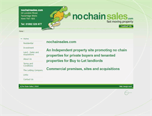 Tablet Screenshot of nochainsales.com